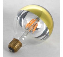 Лампа светодиодная Lussole LOFT Е27 6W 2600K золото шар прозрачный GF-L-2107 Лампа светодиодная Lussole LOFT Е27 6W 2600K золото шар прозрачный GF-L-2107