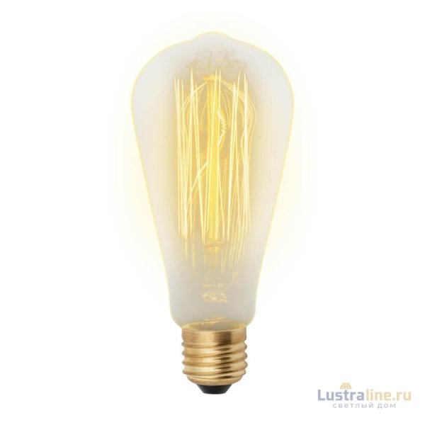 Лампа накаливания (UL-00000482) Uniel E27 60W золотистая IL-V-ST64-60/GOLDEN/E27 VW02
