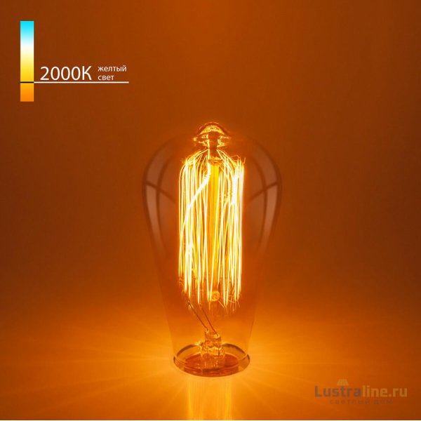 Лампа накаливания Elektrostandard диммируемая E27 60W прозрачная 4690389082153 Лампа накаливания Elektrostandard диммируемая E27 60W прозрачная 4690389082153