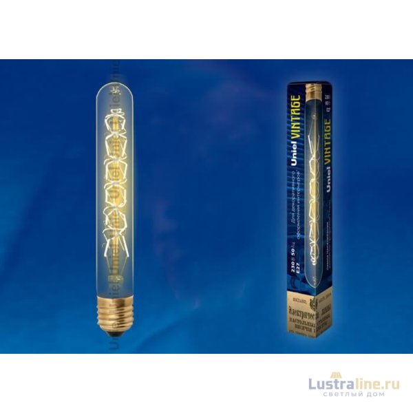 Лампа накаливания (UL-00000484) Uniel E27 60W золотистая IL-V-L28A-60/GOLDEN/E27 CW01