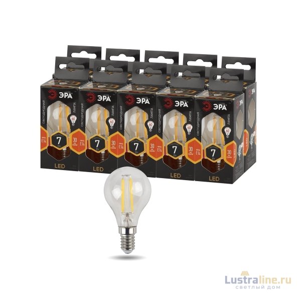 Лампа светодиодная Эра E14 7W 2700K F-LED P45-7W-827-E14 Б0027946