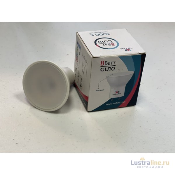 Лампа светодиодная Italline GU10 8W 3000K матовая TP GU10/8W/3000K matt Лампа светодиодная Italline GU10 8W 3000K матовая TP GU10/8W/3000K matt