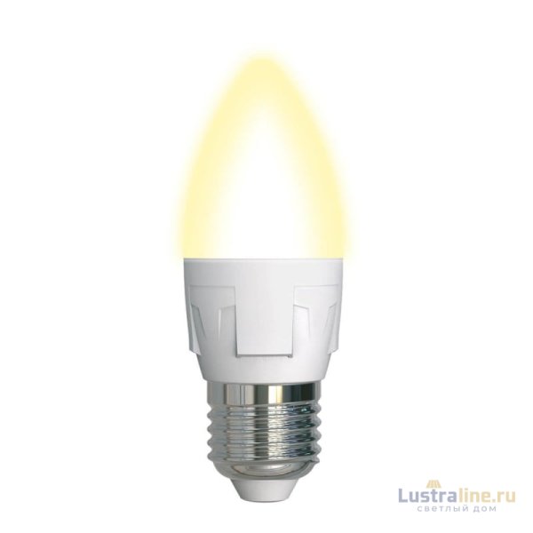 Лампа светодиодная (UL-00002414) Uniel E27 7W 3000K матовая LED-C37 7W/WW/E27/FR PLP01WH