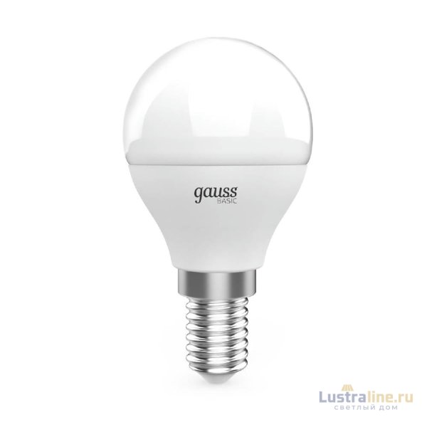 Лампа светодиодная Gauss Basic E14 5,5W 4100K 10531252T