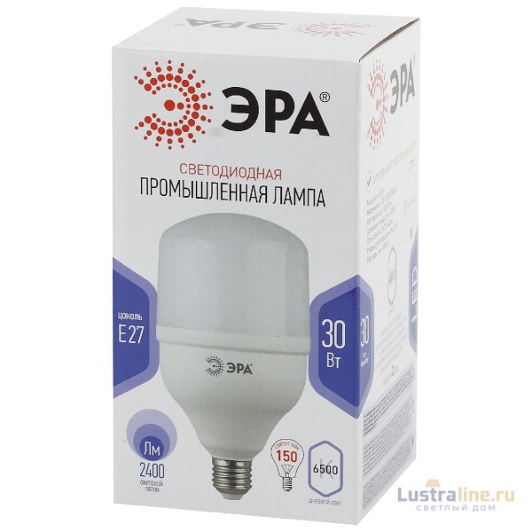 Лампа светодиодная Эра E27 30W 6500K LED POWER T100-30W-6500-E27 Б0027004 Лампа светодиодная Эра E27 30W 6500K LED POWER T100-30W-6500-E27 Б0027004