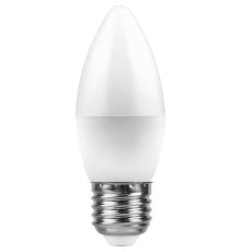 Лампа светодиодная Feron E27 11W 4000K Свеча Матовая LB-770 25944