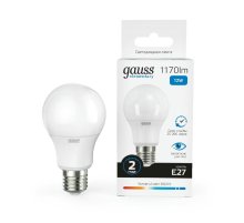 Лампа светодиодная Gauss E27 12W 6500K груша матовая 23232