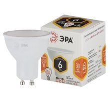 Лампа светодиодная Эра GU10 6W 2700K LED MR16-6W-827-GU10 Б0020543