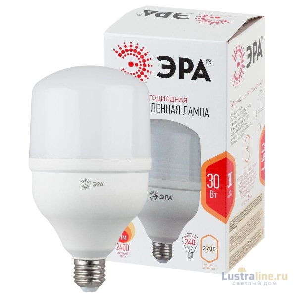 Лампа светодиодная Эра E27 30W 2700K LED POWER T100-30W-2700-E27 Б0027002 Лампа светодиодная Эра E27 30W 2700K LED POWER T100-30W-2700-E27 Б0027002