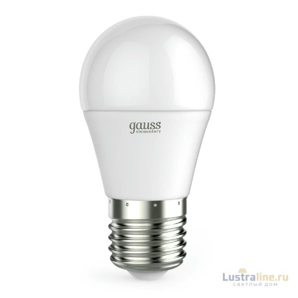 Лампа светодиодная Gauss E27 12W 4100K шар матовый 53222 Лампа светодиодная Gauss E27 12W 4100K шар матовый 53222