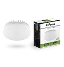 Лампа светодиодная Feron GX53 15W 4000K Таблетка Матовая LB-454 25836