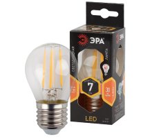 Лампа светодиодная Эра E27 7W 2700K F-LED P45-7W-827-E27 Б0027948
