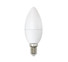 Лампа светодиодная (UL-00001570) Uniel E14 6W 4000K матовая LED-C37-6W/WW+NW/E14/FR PLB01WH