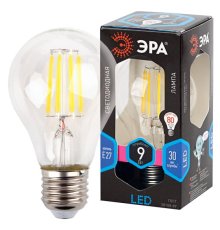 Лампа светодиодная Эра E27 9W 4000K F-LED A60-9W-840-E27 Б0043434