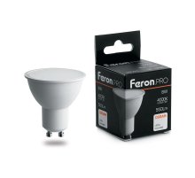 Лампа светодиодная Feron GU10 8W 4000K матовая LB-1608 38093