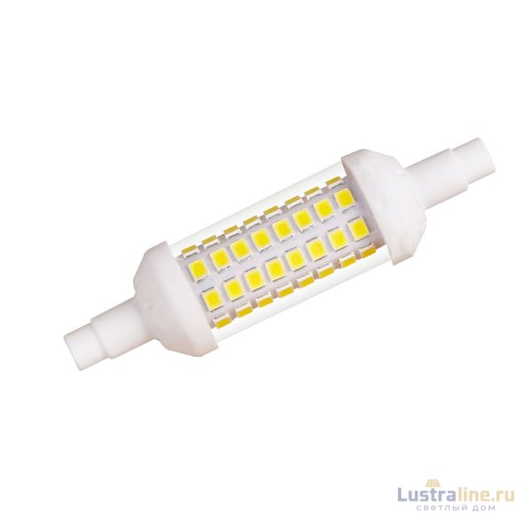 Лампа светодиодная (UL-00001554) Uniel R7s 6W 3000K прозрачная LED-J78-6W/WW/R7s/CL PLZ06WH