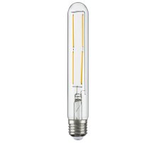 Лампа светодиодная филаментная Lightstar LED Filament E27 6W 4000K трубчатая прозрачная 933904
