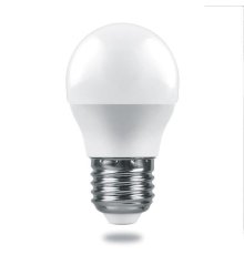 Лампа светодиодная Feron E27 6W 2700K шар матовый LB-1406 38068