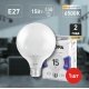 Лампа светодиодная Эра E27 15W 6500K LED G95-15W-6000K-E27 Б0049079