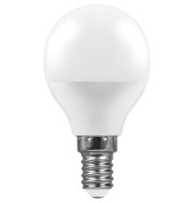 Лампа светодиодная Feron E14 11W 6400K Шар Матовая LB-750 25948