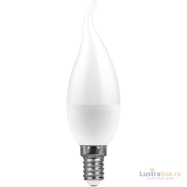 Лампа светодиодная Feron E14 7W 2700K Свеча Матовая LB-66 25785