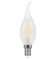 Лампа светодиодная филаментная Feron E14 11W 2700K Свеча на ветру Матовая LB-714 38009