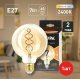 Лампа светодиодная Эра E27 7W 2400K F-LED G95-7W-824-E27 spiral gold Б0047663