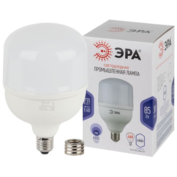 Лампа светодиодная Эра E40 85W 6500K LED POWER T140-85W-6500-E27/E40 Б0032088