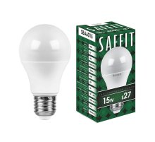 Лампа светодиодная Saffit SBA6015 шар E27 15W 4000K 55011