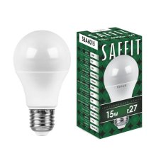 Лампа светодиодная Saffit SBA6015 шар E27 15W 4000K 55011