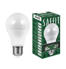 Лампа светодиодная Saffit SBA6020 шар E27 20W 2700K 55013