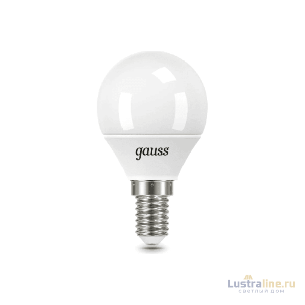 Лампа светодиодная Gauss E14 9,5W 6500K матовая 105101310