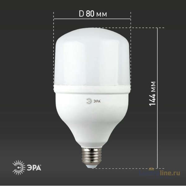 Лампа светодиодная Эра E27 20W 6500K LED POWER T80-20W-6500-E27 Б0027011