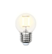 Лампа светодиодная филаментная (UL-00000302) Uniel Е27 6W 3000K матовая LED-G45-6W/WW/E27/FR PLS02WH