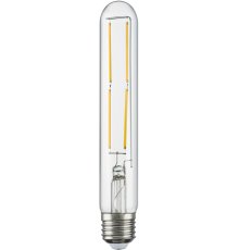 Лампа светодиодная филаментная Lightstar LED Filament E27 6W 3000K трубчатая прозрачная 933902