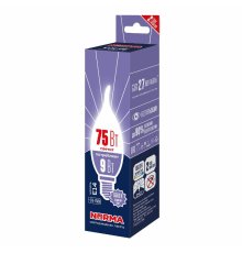 Лампа светодиодная Volpe Norma LED-CW37-9W/6500K/E14/FR/NR UL-00010990