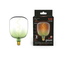 Лампа светодиодная филаментная Gauss E27 5W 1800K зеленая 1009802105