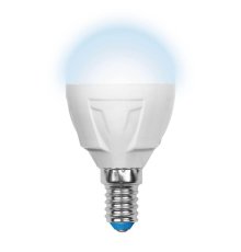 Лампа светодиодная (UL-00002417) Uniel E14 7W 4000K матовая LED-G45 7W/NW/E14/FR PLP01WH