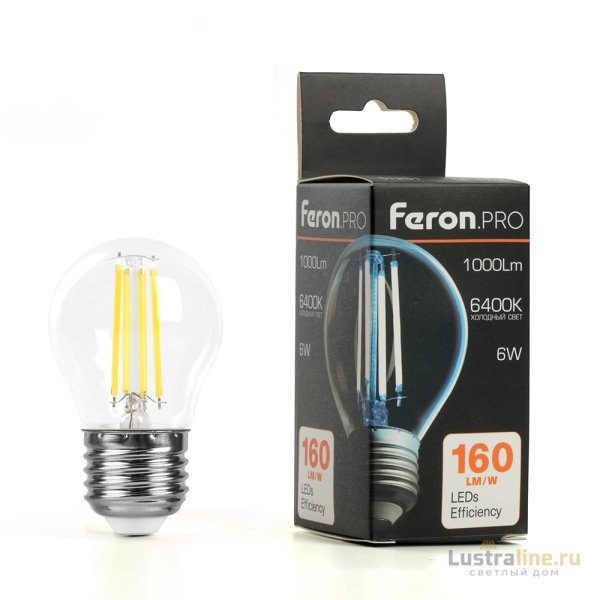 Светодиодная лампа Feron LB-1706 E27 6W 6400К 51252 Светодиодная лампа Feron LB-1706 E27 6W 6400К 51252
