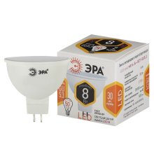 Лампа светодиодная Эра GU5.3 8W 2700K LED MR16-8W-827-GU5.3 Б0057002