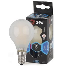 Лампа светодиодная Эра E14 5W 4000K F-LED P45-5W-840-E14 frost Б0027930