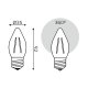 Лампа светодиодная Gauss Filament E27 7W 2700K 103802107