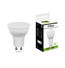 Лампа светодиодная Feron MR16 GU10 9W 4000K Грибок матовая LB-560 25843