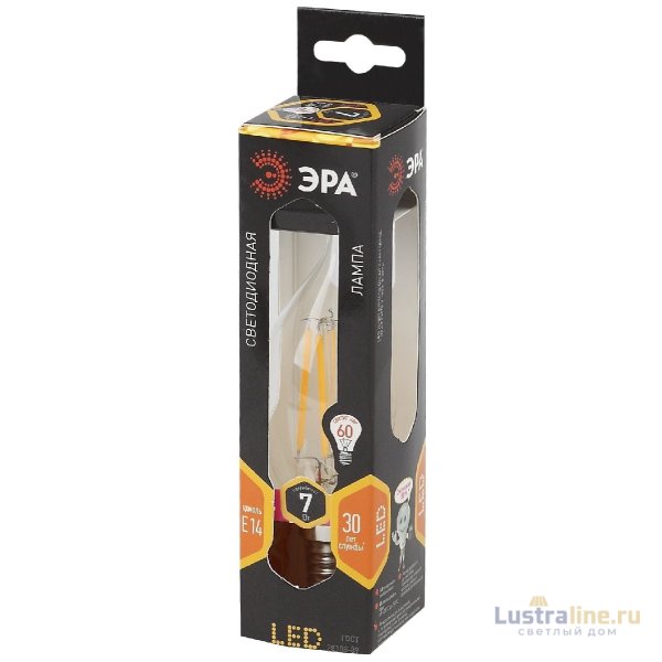 Лампа светодиодная Эра E14 7W 2700K F-LED BXS-7W-827-E14 Б0027944