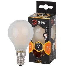 Лампа светодиодная Эра E14 7W 2700K F-LED P45-7W-827-E14 frost Б0027956