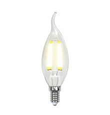Лампа светодиодная филаментная (UL-00001374) Uniel E14 6W 4000K прозрачная LED-CW35-6W/NW/E14/CL PLS02WH