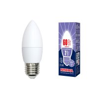 Лампа светодиодная (UL-00003797) Volpe E27 7W 6500K матовая LED-C37-7W/DW/E27/FR/NR
