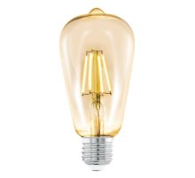 Лампа светодиодная филаментная диммируемая Eglo E27 4W 2200K янтарный 12871