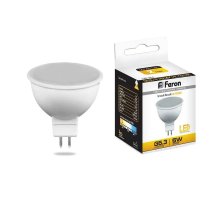 Лампа светодиодная Feron MR16 G5.3 5W 2700K матовая LB-24 25127