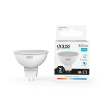 Лампа cветодиодная Gauss GU5.3 3.5W 4100K матовая 13524